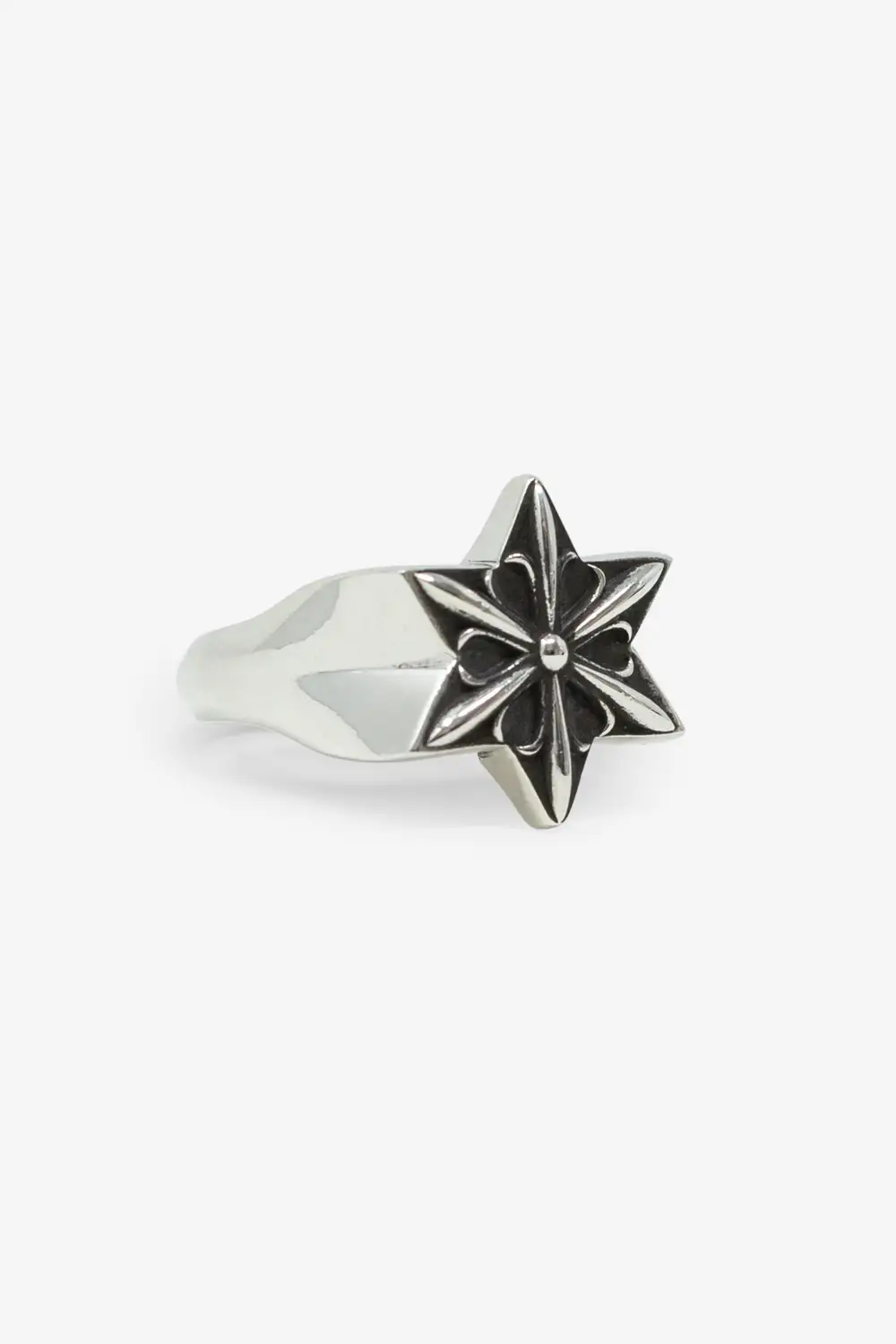 Gothic Star Signet Statement Ring