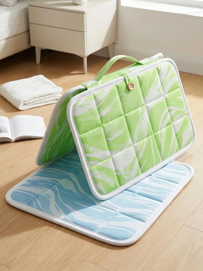 Blue Wave Pattern Cooling Mat