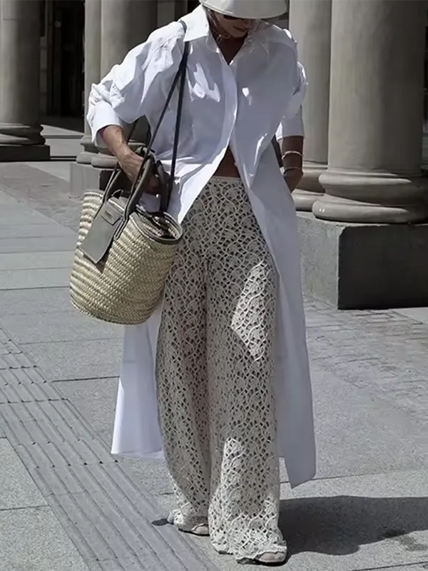 Long Shirt Maxi Dress