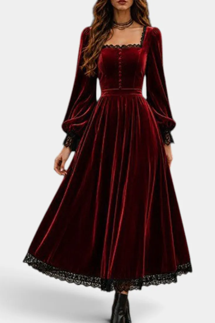 Velvet Maxi Dress