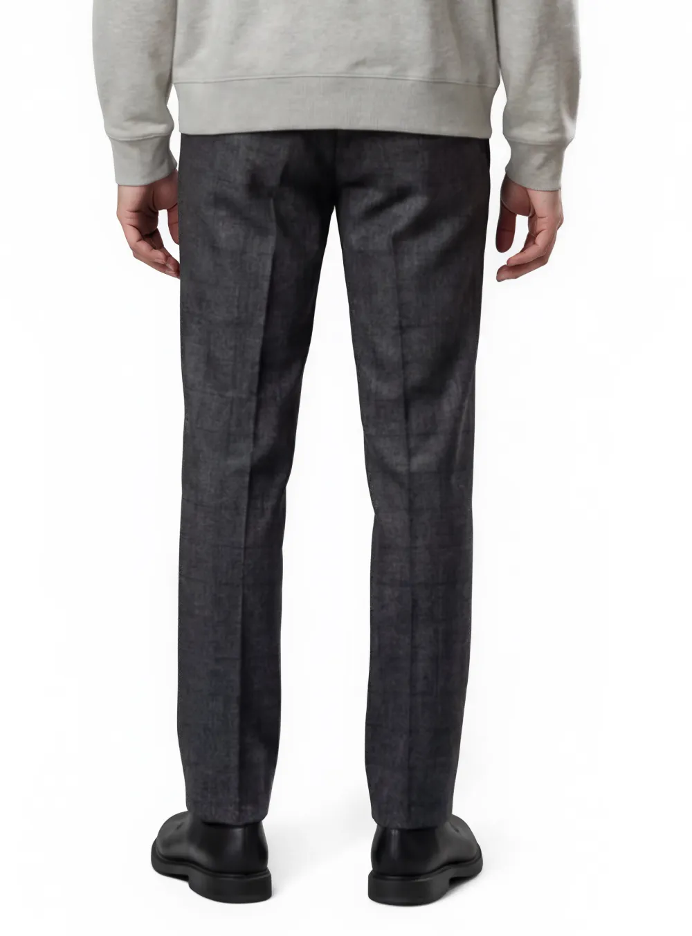 Balanced Fit Flat Front Regular Rise Traditional Fit Trousers