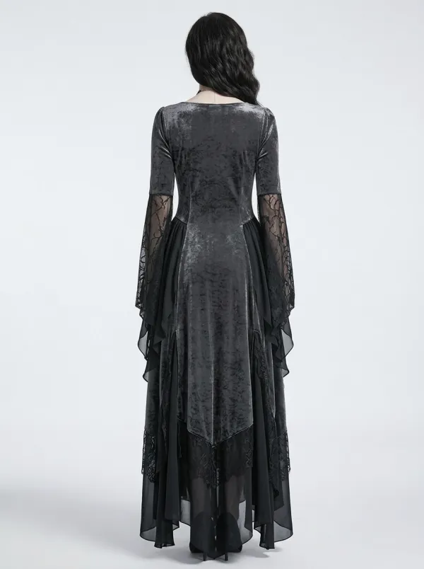 Victorian-Inspired Victorian Corset Lace Profile Women's Gothic Dress