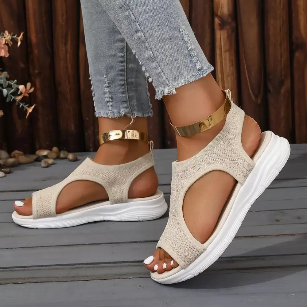 Modern Open Toe Platform Sandals