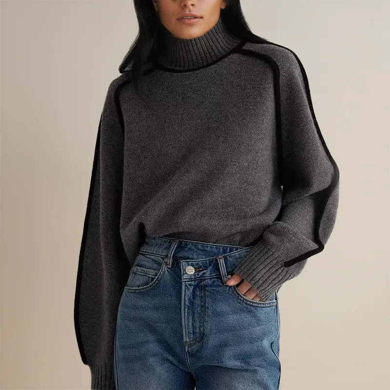  Knitted Turtleneck Sweater