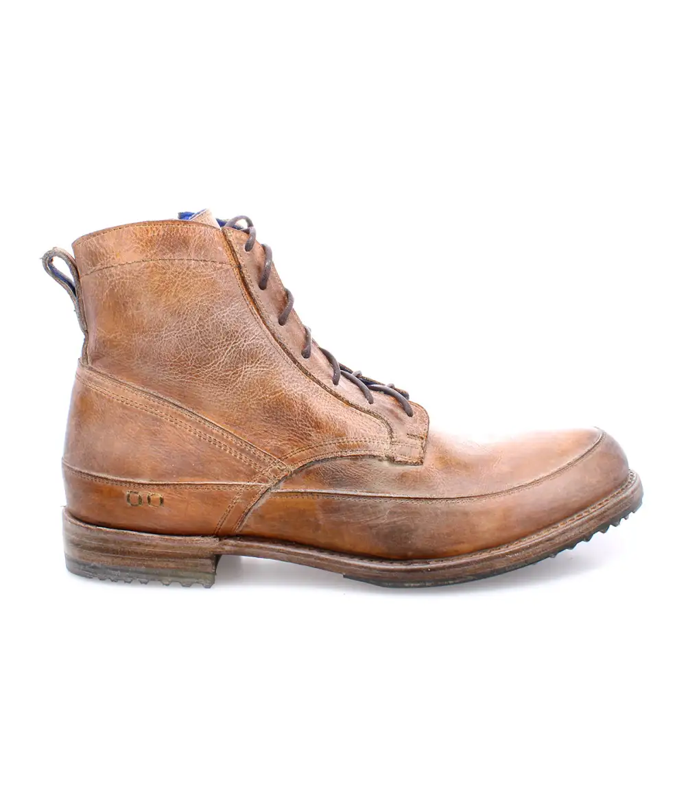 Apron-Toe Lace-Up Ankle Boots