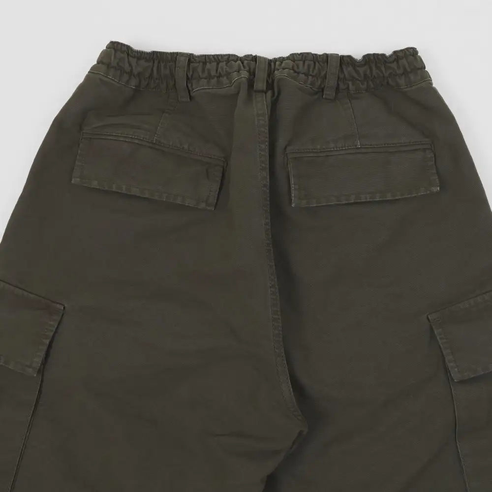 Drawstring Canvas Cargo Pants