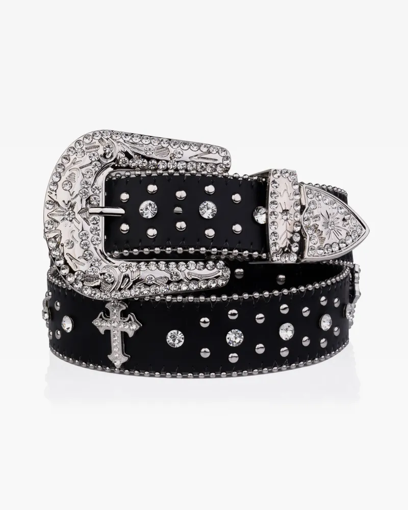 Rhinestone Accent Women's Belt