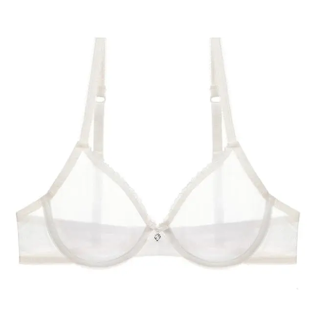 Mesh Underwire Bra with Adjustable Straps