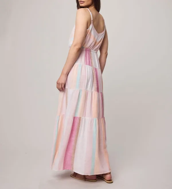 Draped Woven Comfort Dress