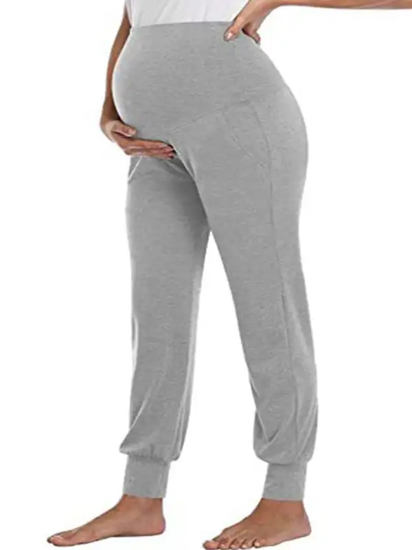 Maternity Wear Clean Pocket Belly Trousers Pants