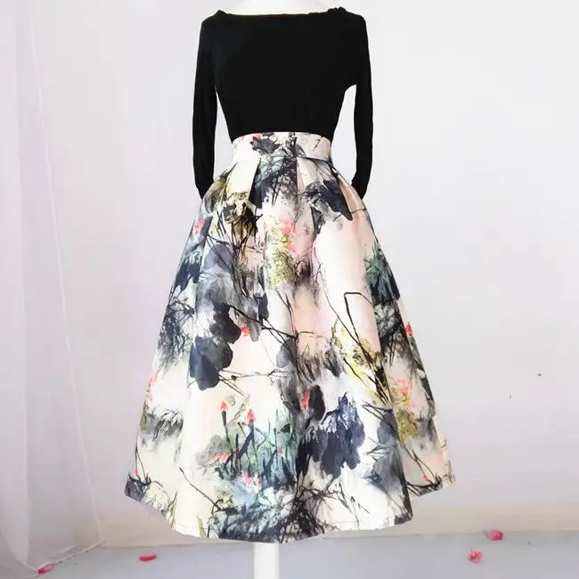 Lightweight Simple Everyday Casual Polyester Skirt