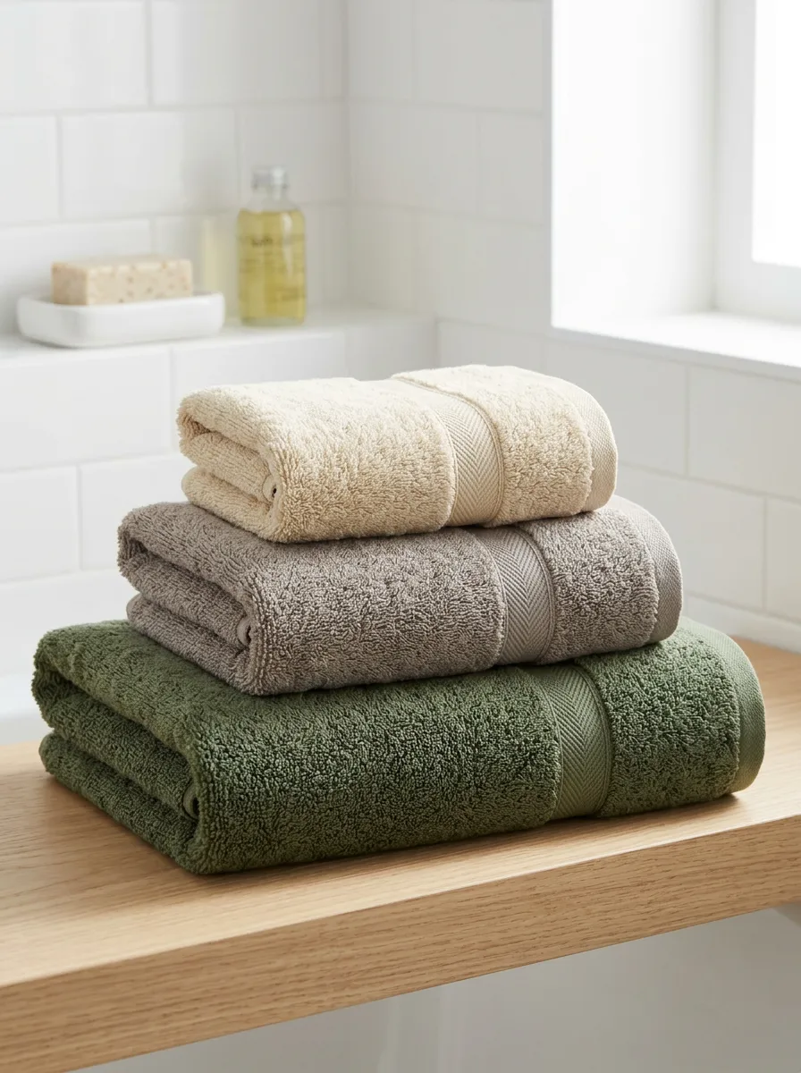 Everyday Cotton Bath Towel Trio
