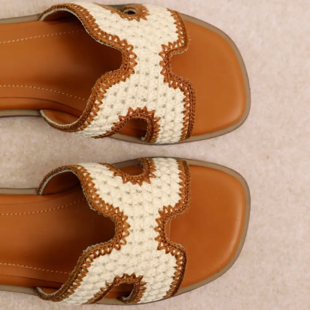 Maya Woven H-Band Slide Sandals
