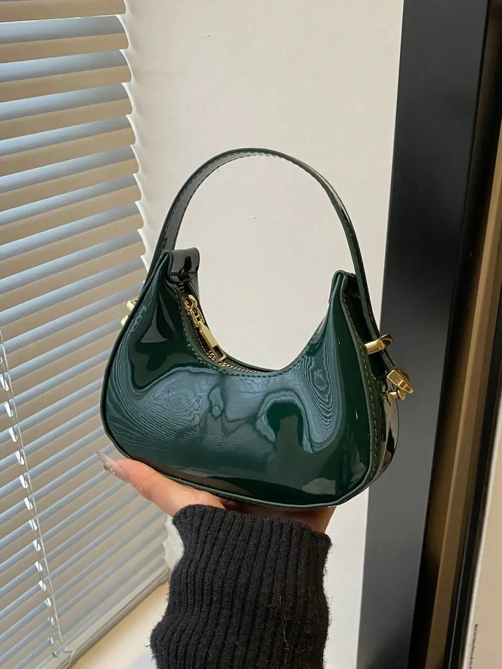 Crescent Shaped Shoulder Bag