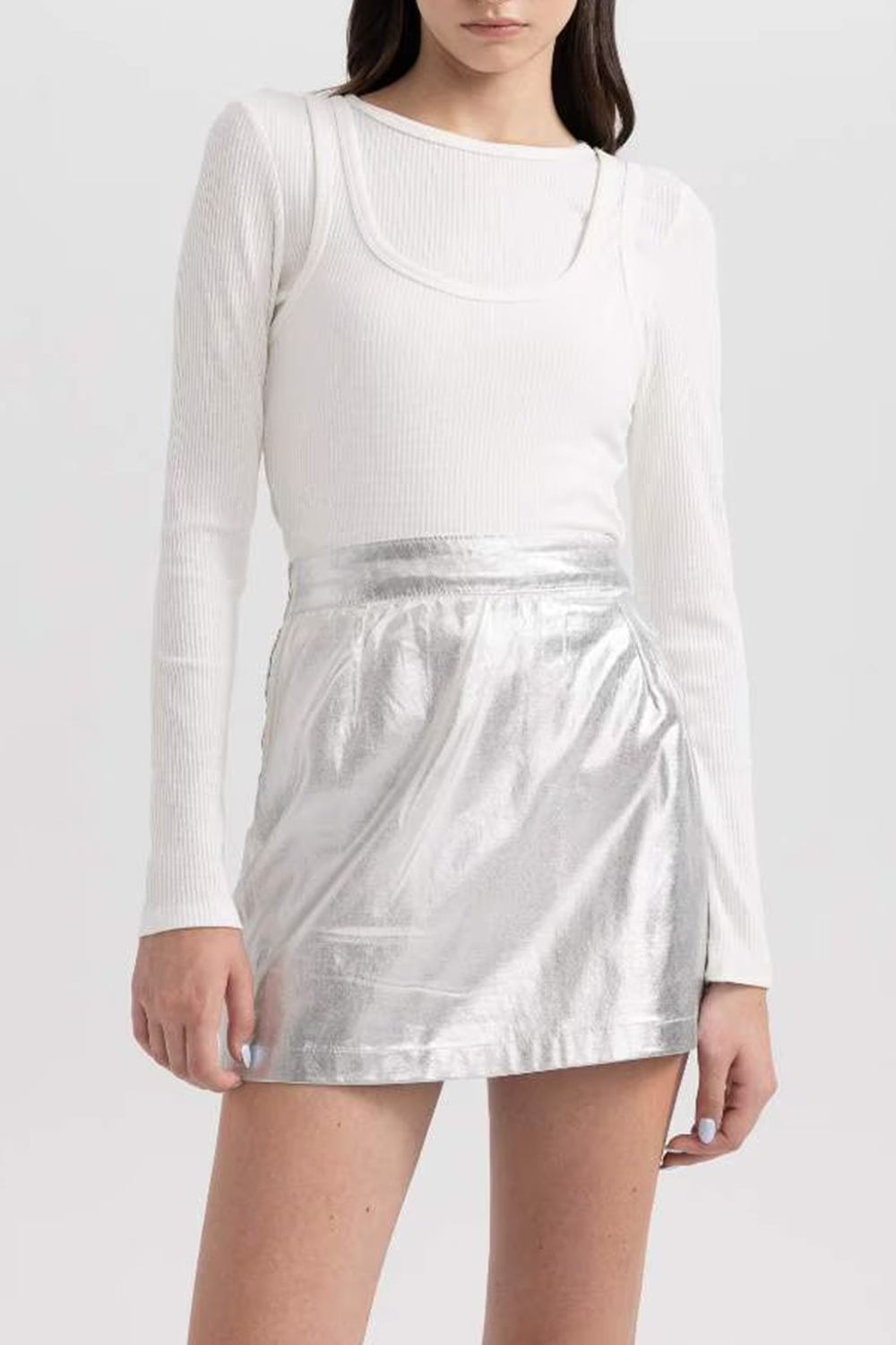 Coool A Cut Mini Skirt - pureert
