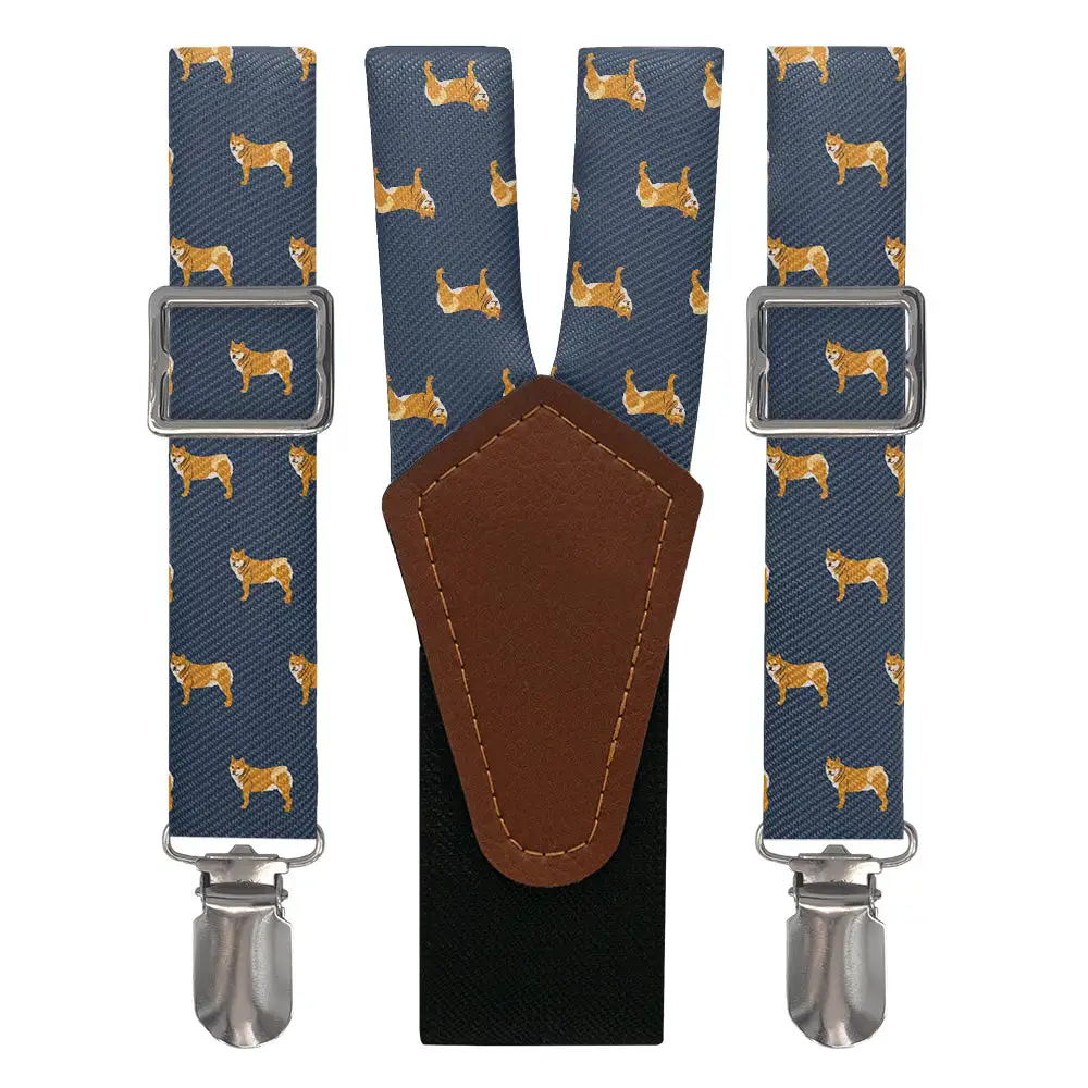 Shiba Inu Dog Theme Suspenders