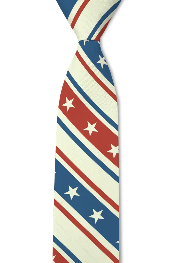 Retro Star Pattern Necktie