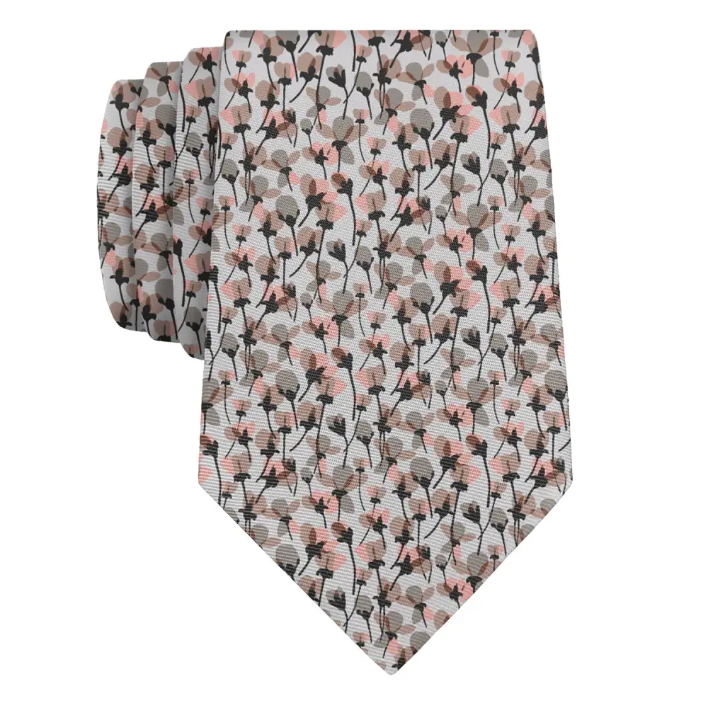 Distinctive Floral Composition Necktie