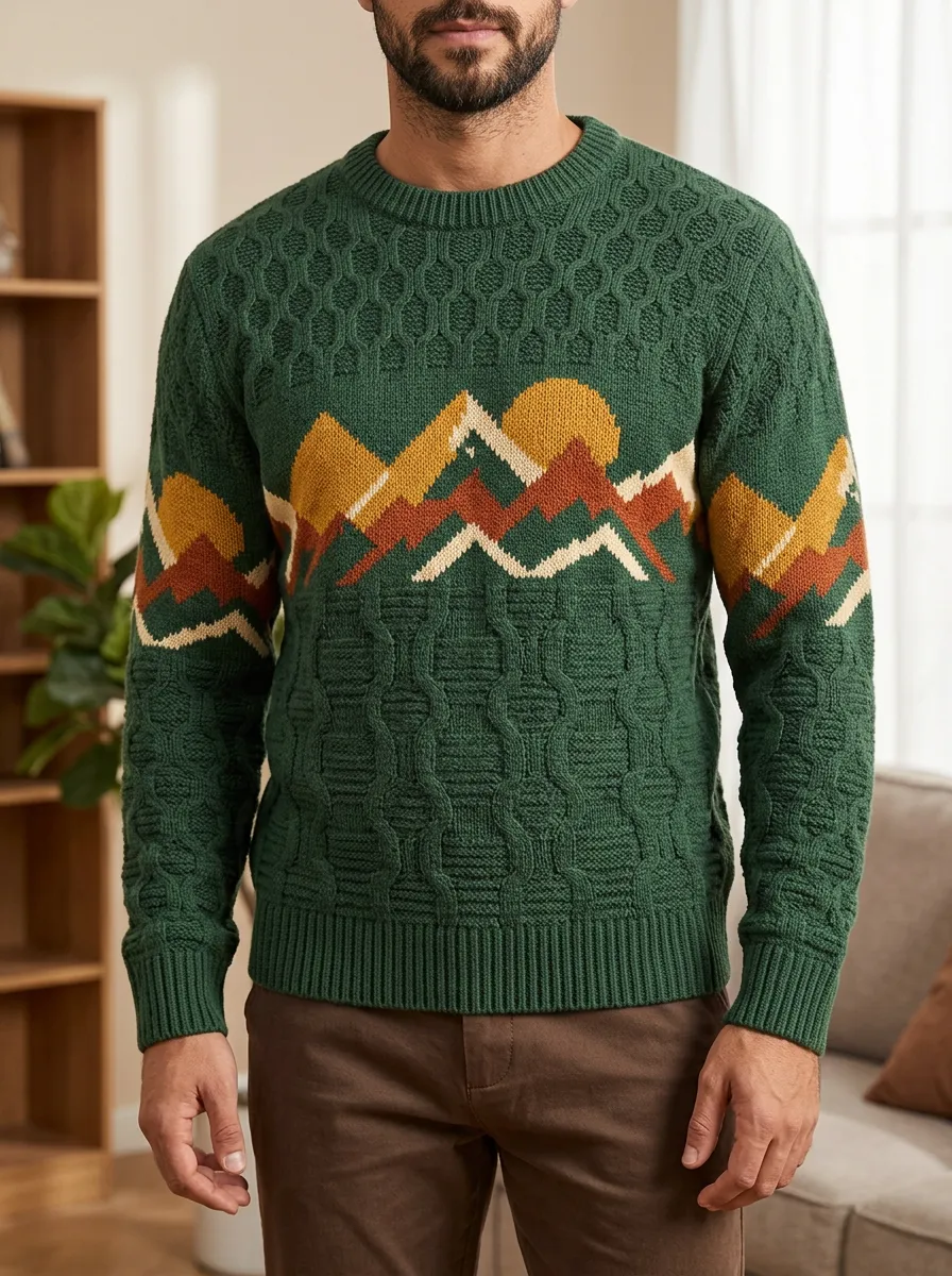 Men's Mountain Sunset Sweater