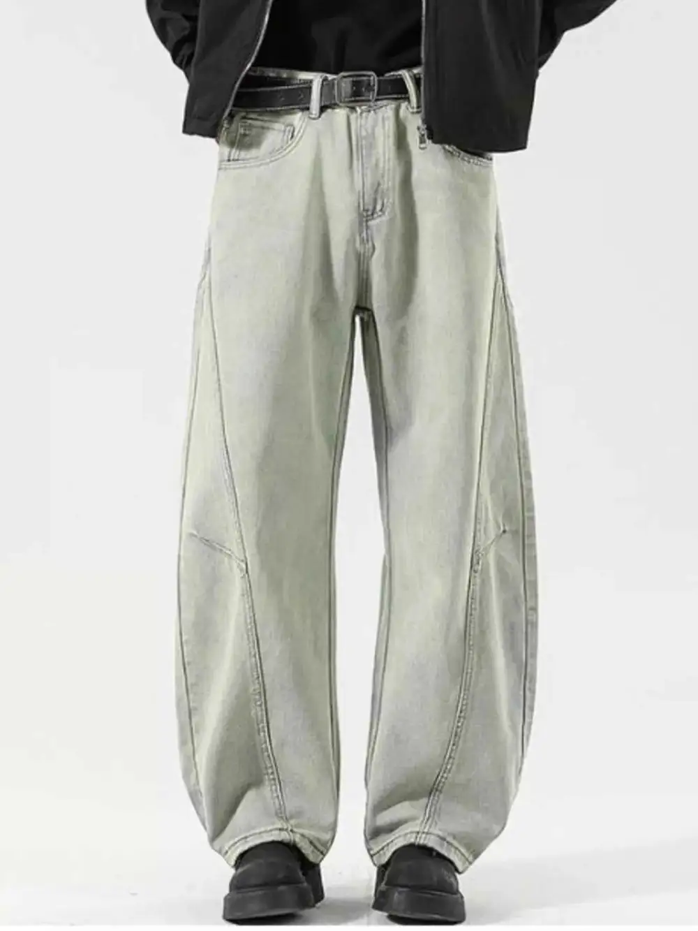 Modern Washed Wide Leg Jeans