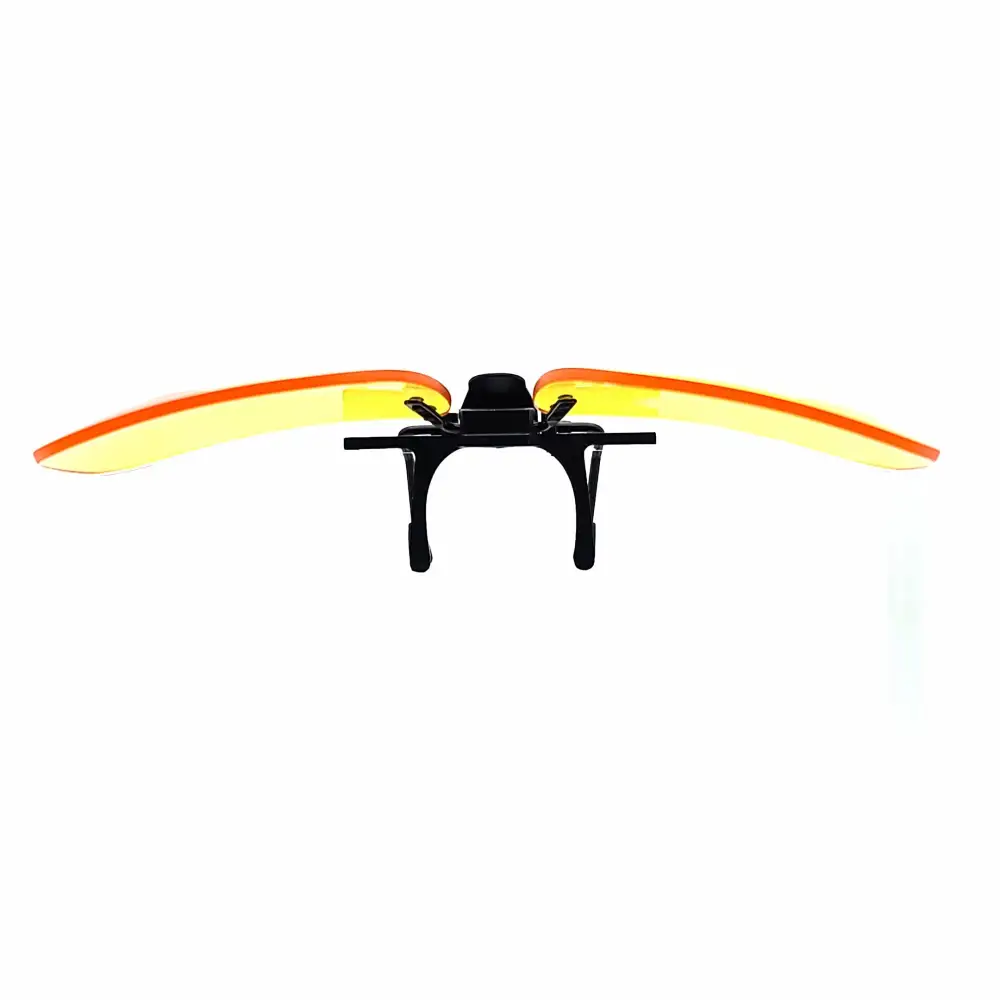 60mm Navigator Yellow Lens Flip-Up Clip-On Sunglasses