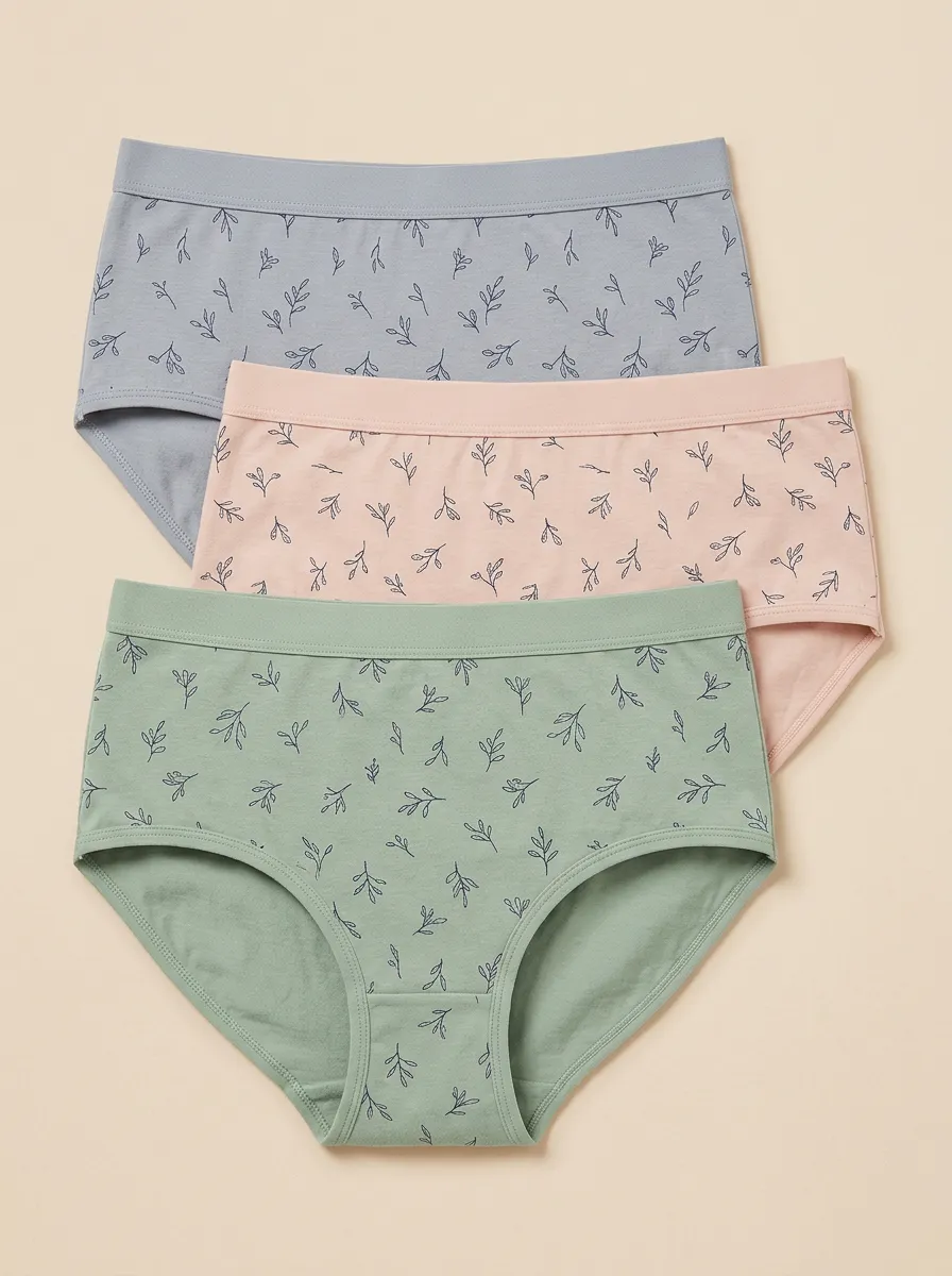 Women's Botanical Mid-Rise Briefs 3-Pack
