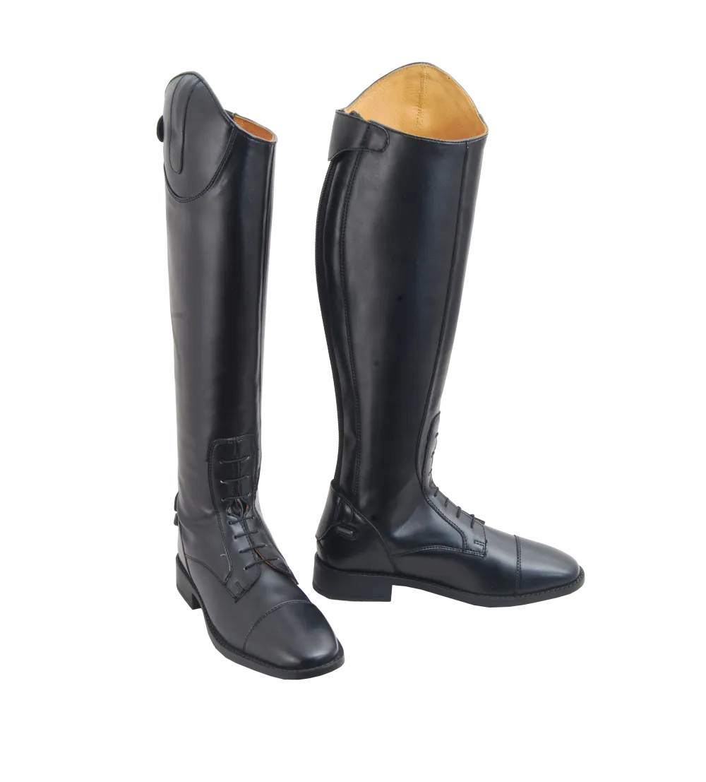 Polished Rubber Sole Everyday Tall Riding Boots