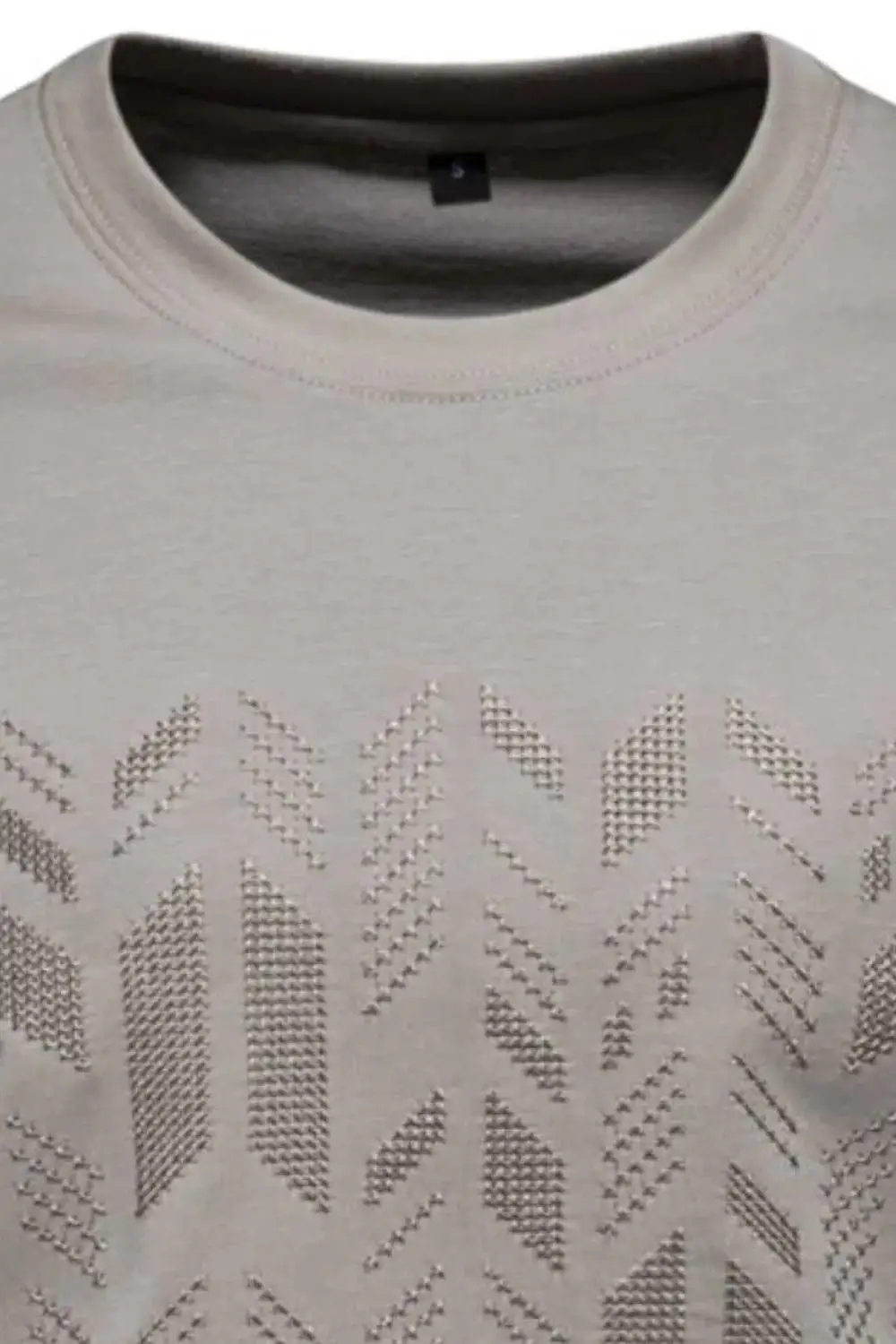 Embroidered Crew Neck Tee