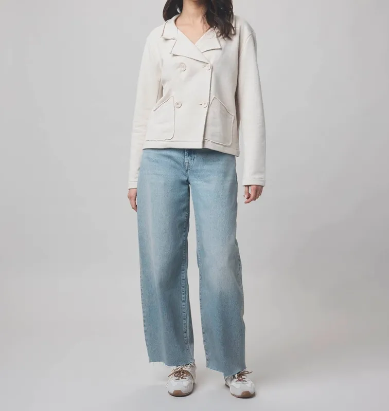 Structured Terry Blazer Jacket