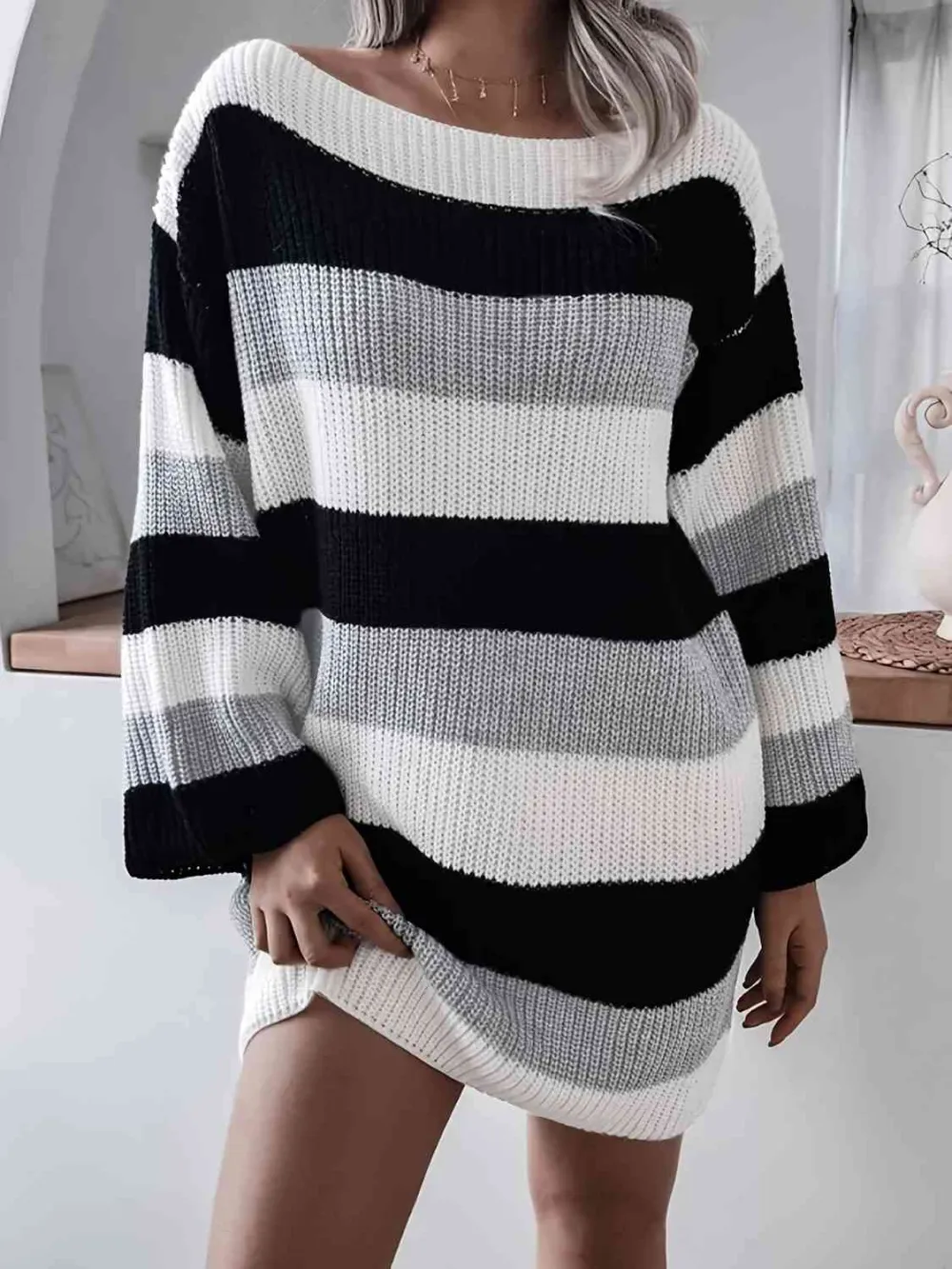 Striped Everyday Mini Dress
