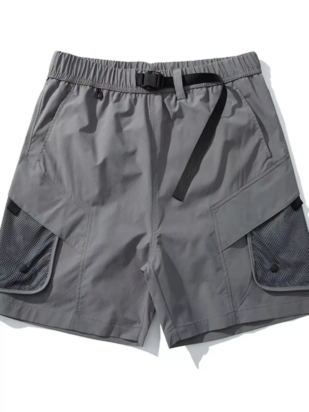 Multi Pocket Drawstring Pocket Detail Cargo Shorts
