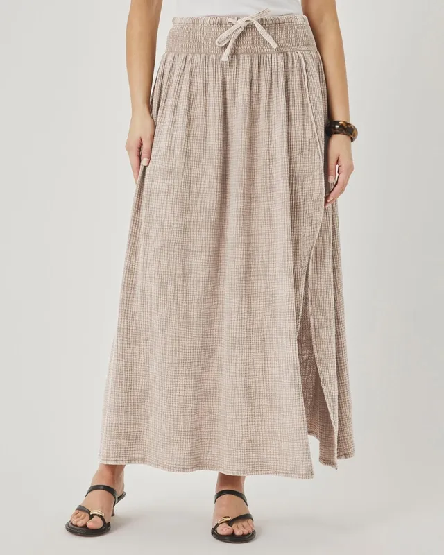 Easy Textured Gauze Skirt