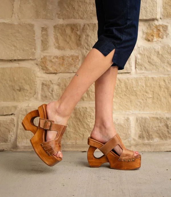 Peep-Toe Buckled Statement Heels