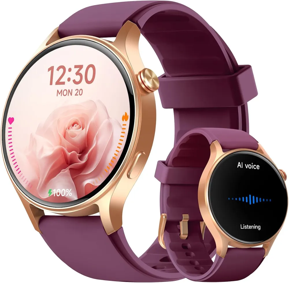 Smart Watch for Women, Answer/Make Call, 1.32'' AMOLED Ultra-Clear Screen