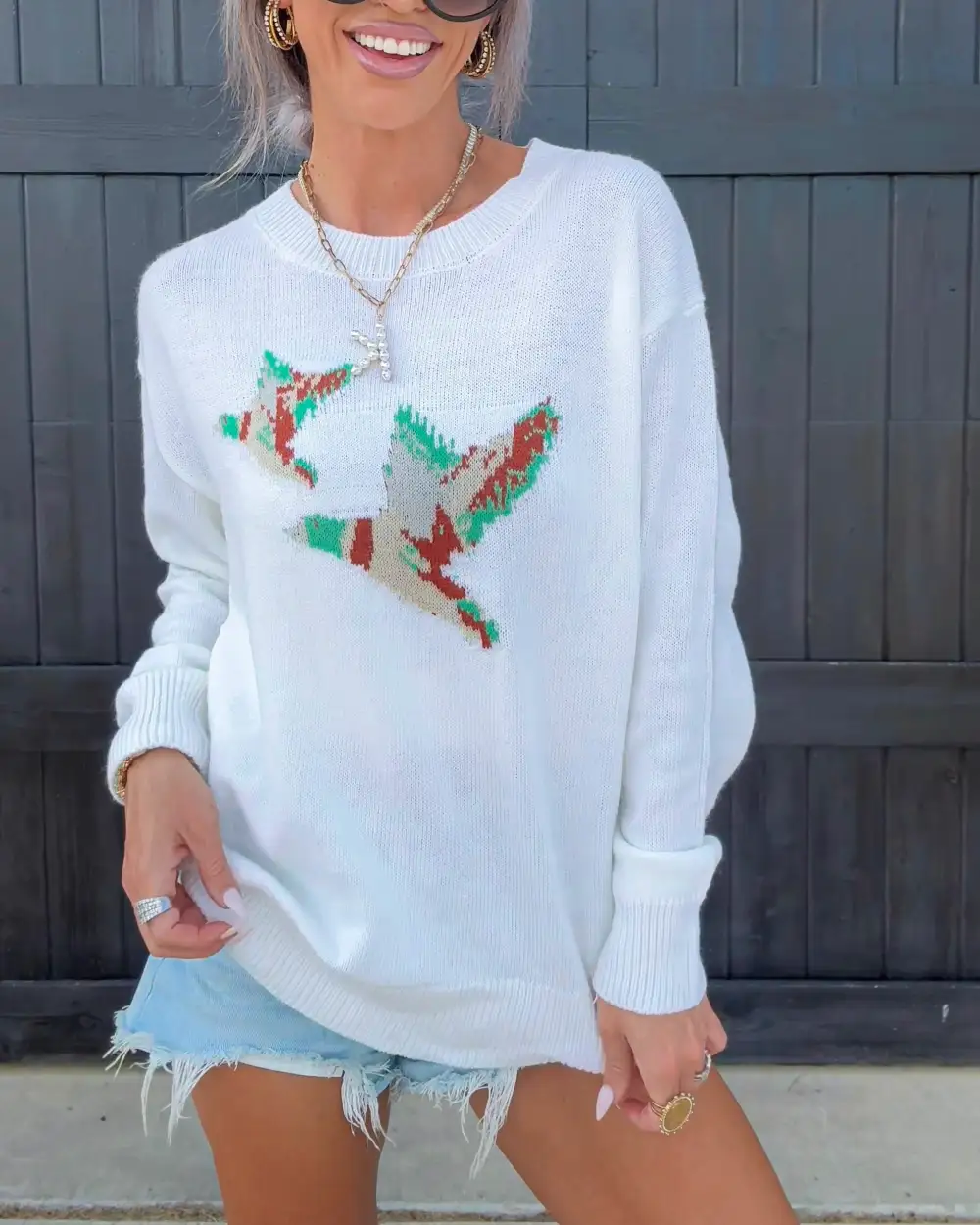 Graphic Long-Sleeve Pullover
