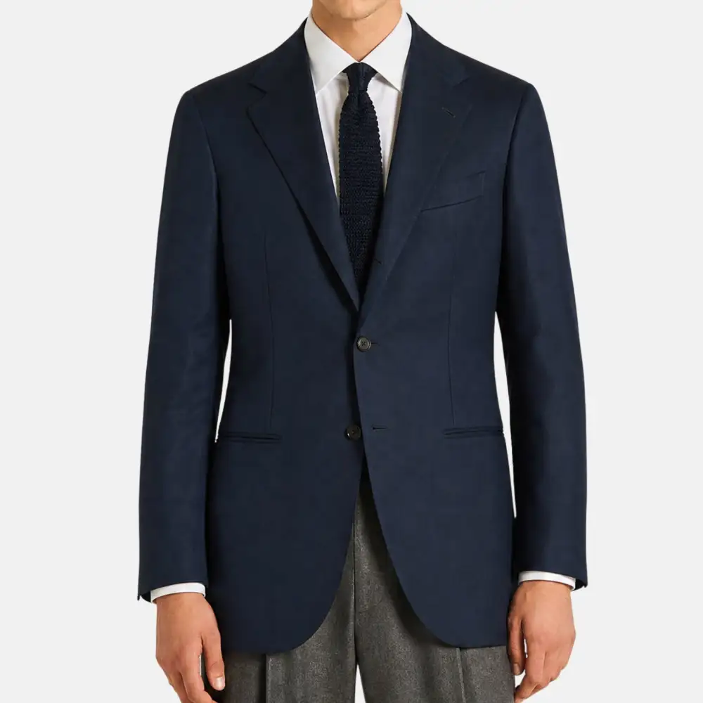 Refined Wool Tailored Blazer Jacket