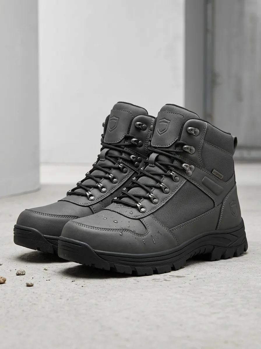 Unisex Outdoor Tactical Waterproof Shield Printed Work Boots