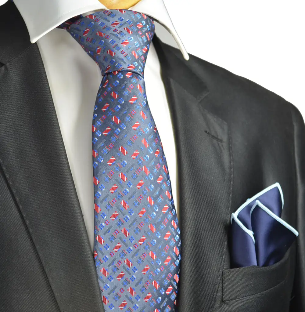 Traditional Classic Men's Necktie Accessory Set