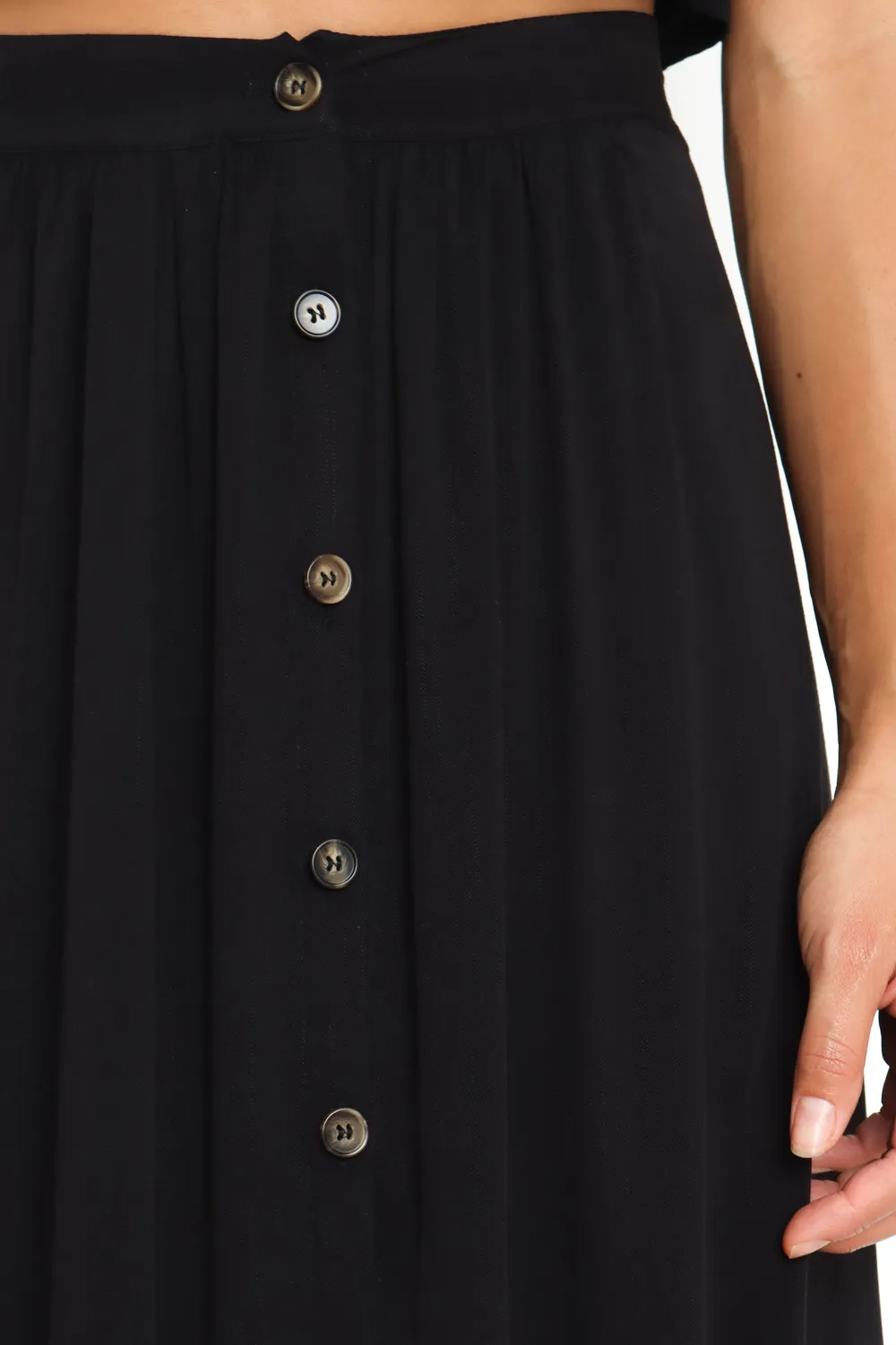Versatile A-Line Midi Skirt