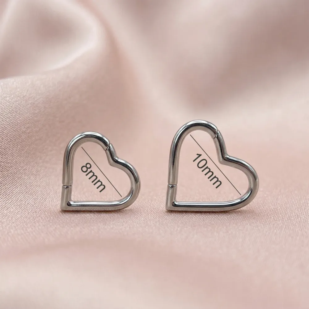 Dainty Titanium Hinged Hoop Ring