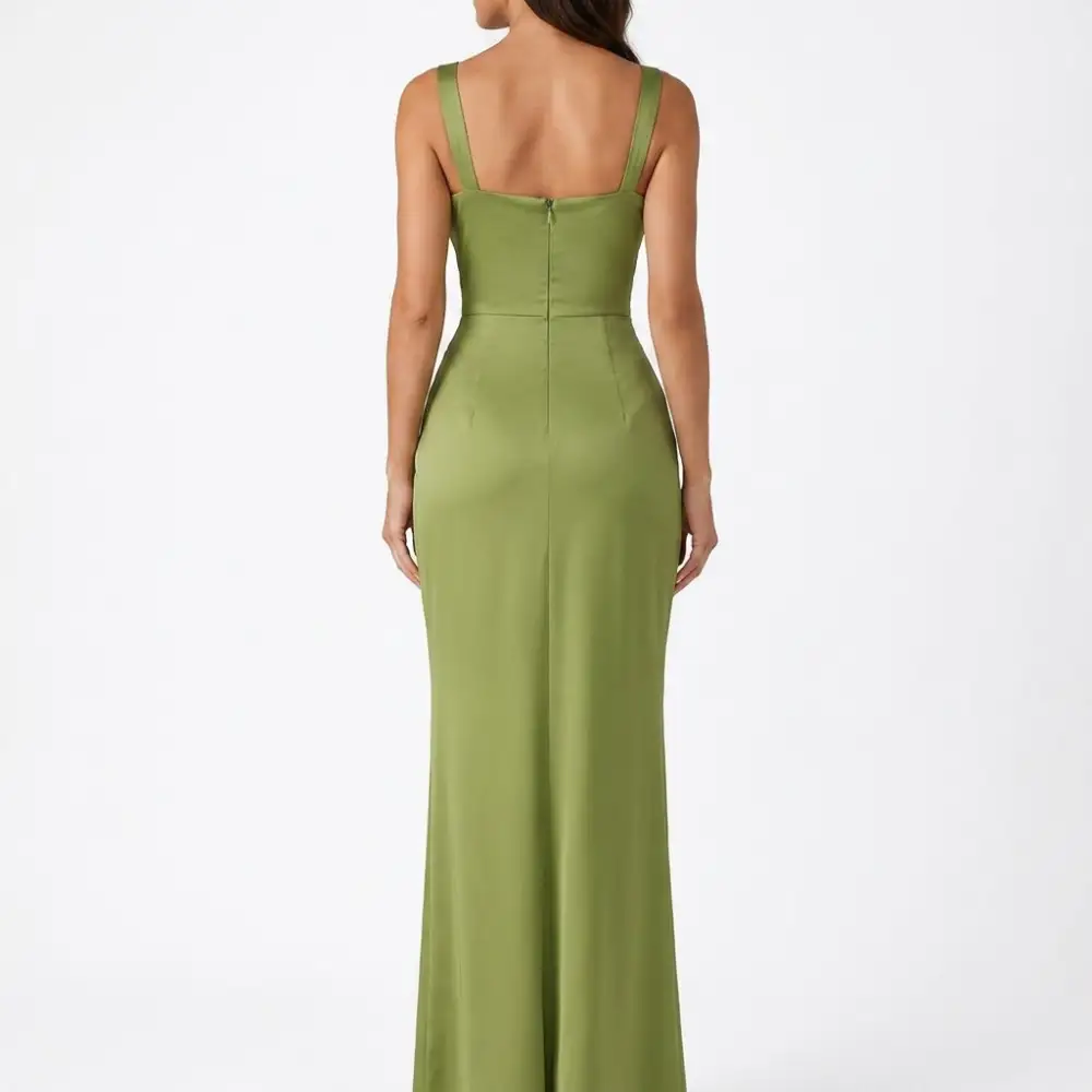 Modern Refined Women's Satin Maxi Dress