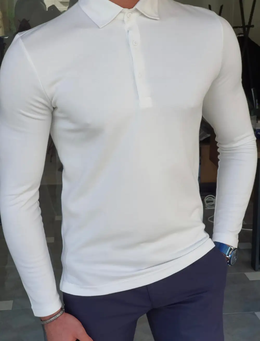 Refined Short Sleeve Slim Fit Cotton Casual Shirt
