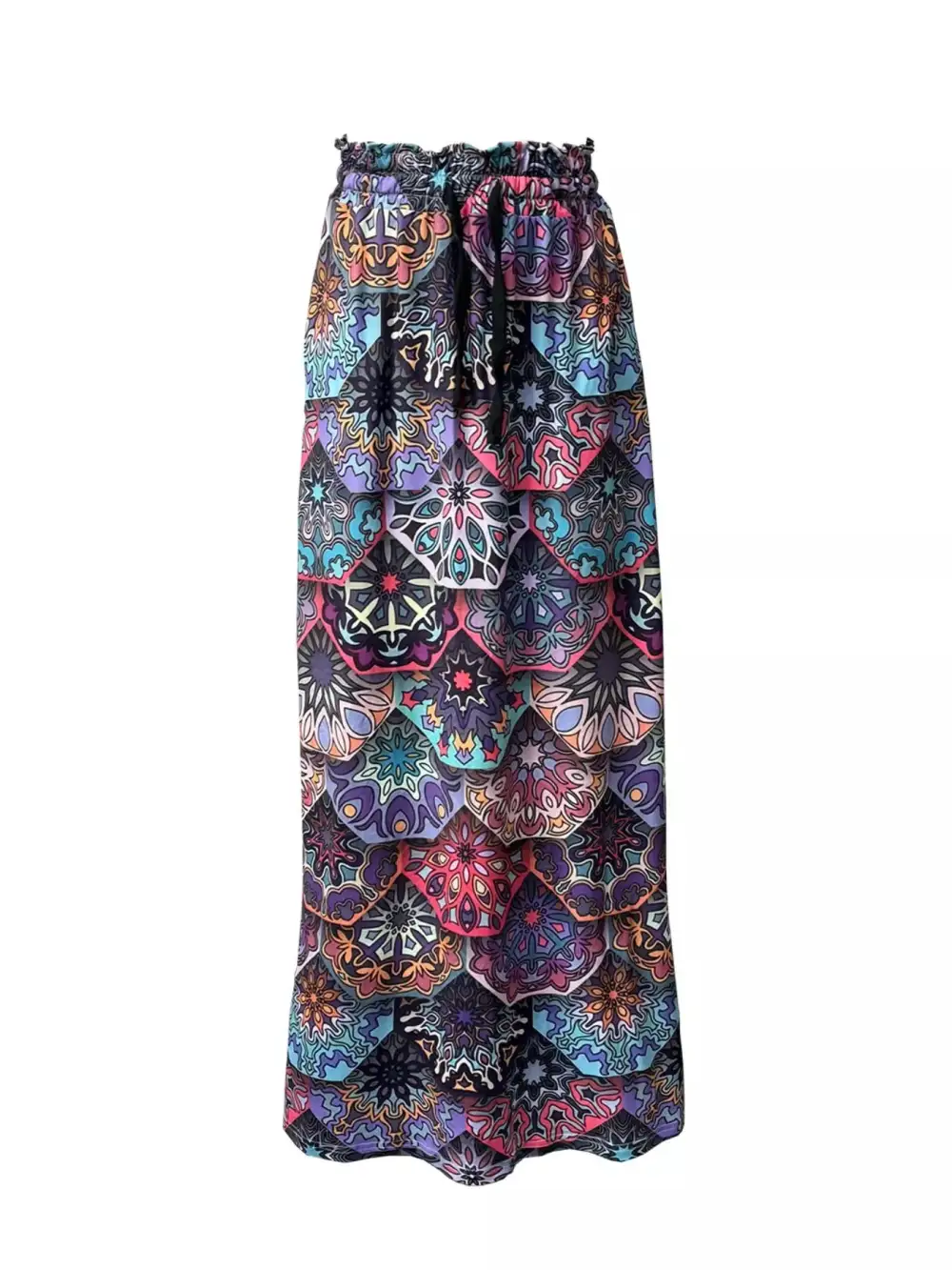 Refined Printed Wide Leg Pants