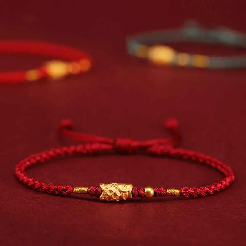 Koi Fish Handmade Braided String Bracelet