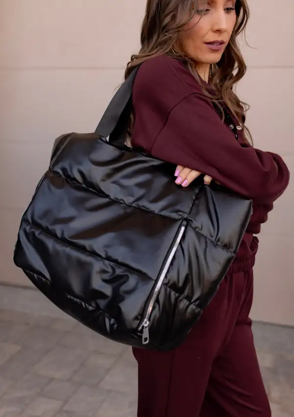 Adjustable Oversized Puffer Tote Bag