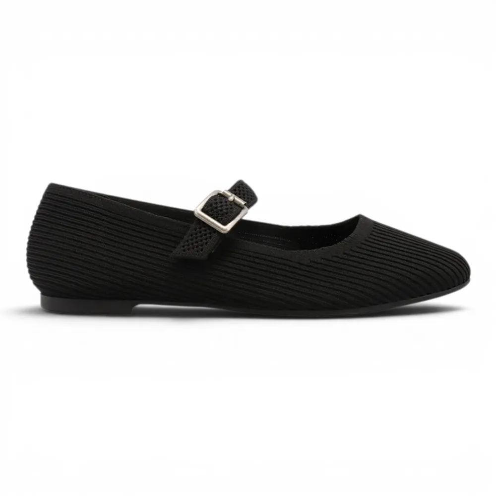 Brita Stretch-Knit Mary Jane Flat