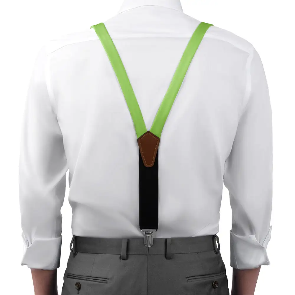 Bold Composed Solid Tone Suspenders