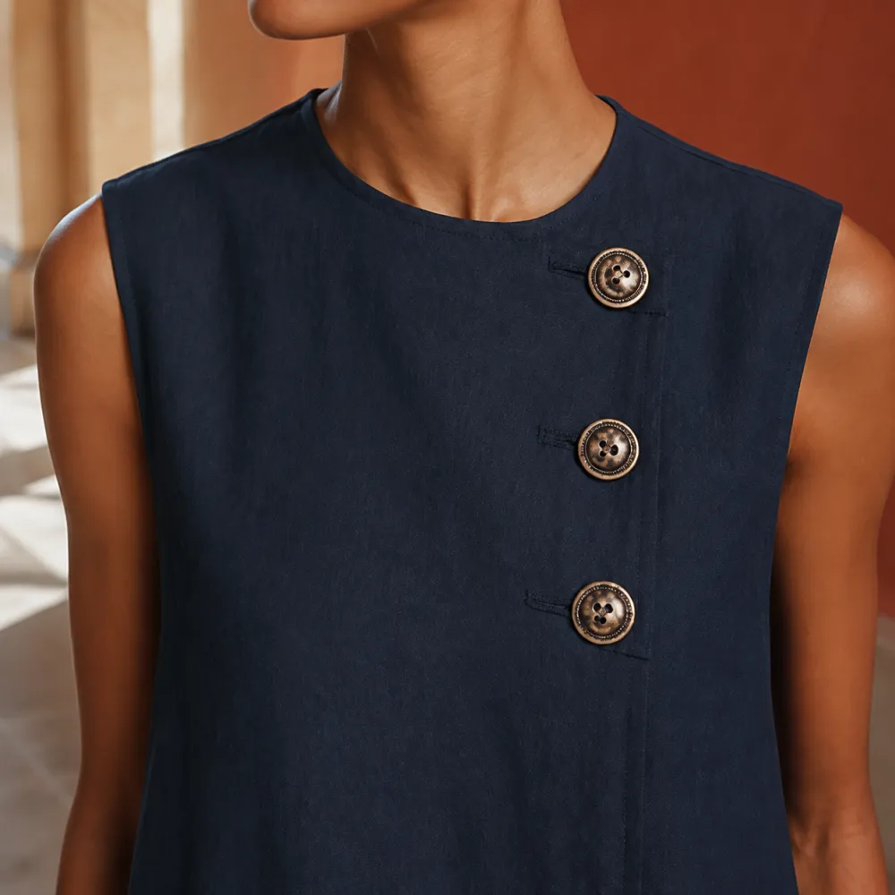 Asymmetric A-Line Casual Dress