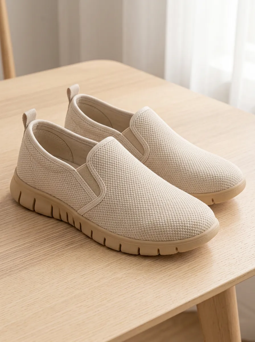 Men's Heritage Minimalist Solid Color Elastic Slip-on Canvas Shoes