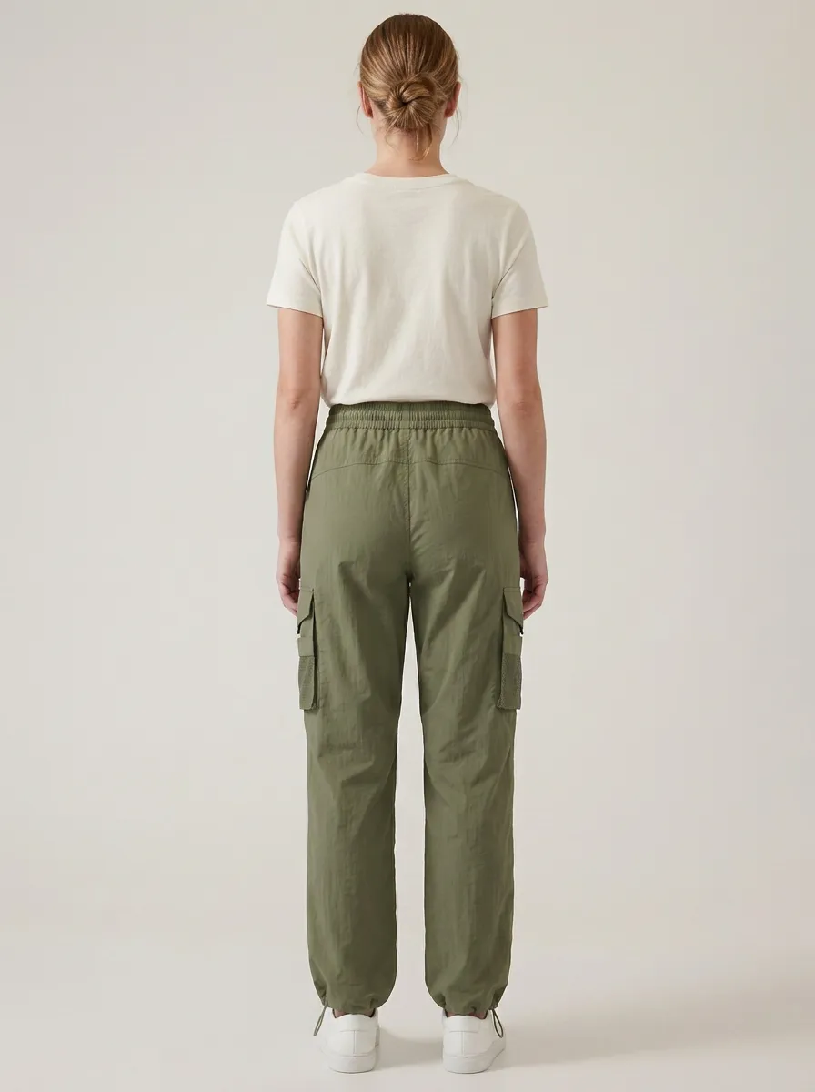 Everyday Drawstring Pocket Breathable Cargo Pants